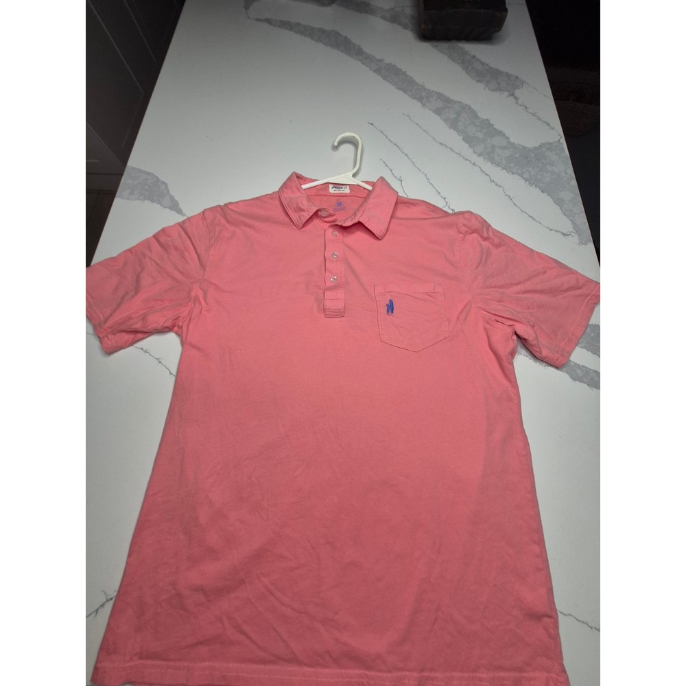 Jokennie-O Mens Polo Shirt Pink Short Sleeve‎ Casual Everyday Preppy